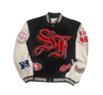 Jeff Hamilton San Francisco 49ers Black Wool Varsity Jacket