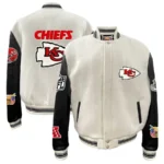 Kansas City Chiefs Jeff Hamilton White Varsity Jacket