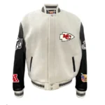 Kansas City Chiefs Jeff Hamilton White Varsity Jackets