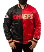 Kansas City Chiefs Red And Black Varsity Jacket