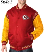 Kansas City Chiefs Satin Varsity Jacket3