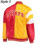 Kansas City Chiefs Satin Varsity Jacket4