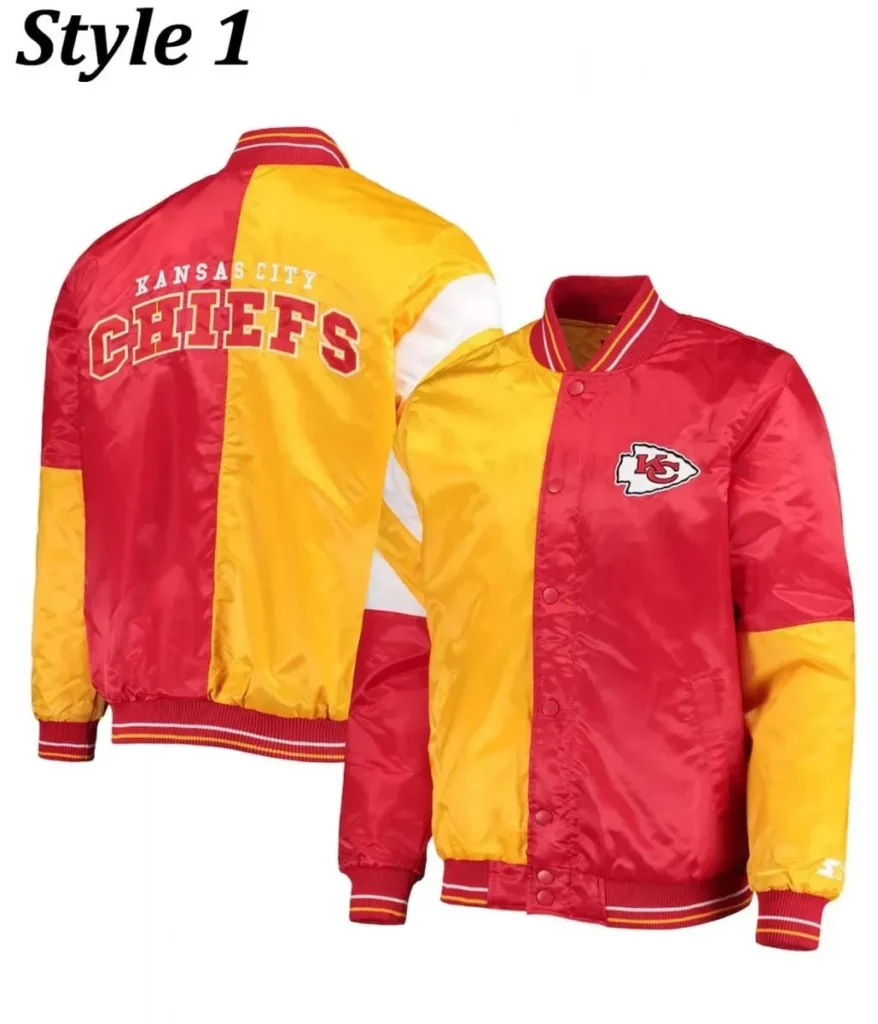 Kansas City Chiefs Satin Varsity Jacket6