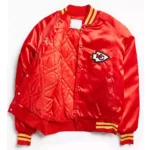 Kansas City Chiefs Varsity Red Satin Jackets