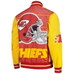 Kansas City Chiefs White Team Burst Warm-Up Full-Zip Jacket