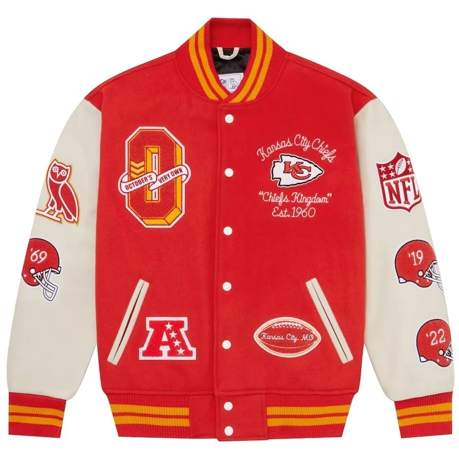 Kansas City OVO x NFL Chiefs Varsity Jacket