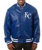 Kansas City Royals Letterman Leather Jacket