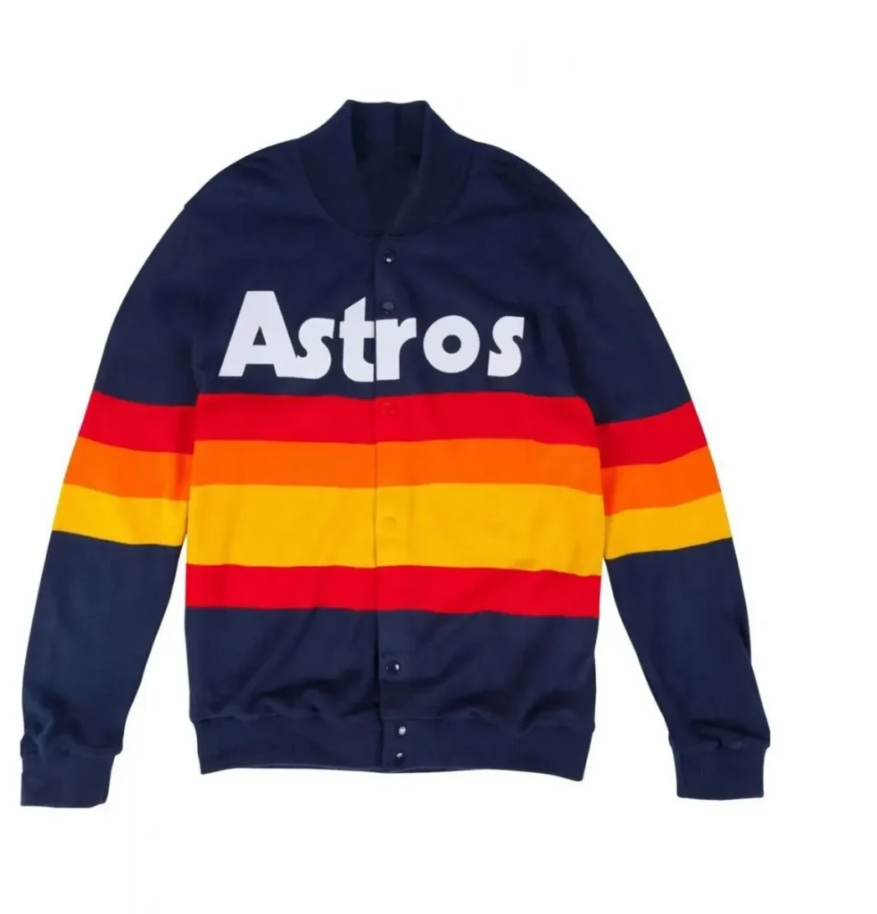 Kate Upon Astros Full Snap Varsity Jacket