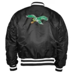 Kevin Hart Philadelphia Eagles Satin Jacket2