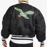 Kevin Hart Philadelphia Eagles Satin Jacket4