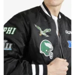 Kevin Hart Philadelphia Eagles Satin Jacket7