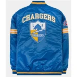 LA Chargers 30th Anniversary Blue Satin Varsity Jackets