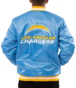 LA Chargers Blue And White Bomber Jackets