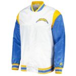 LA Chargers Throwback Pitch Satin Varsity Jackets