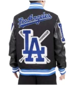 LA Dodgers Mash Up Wool & Leather Jackets