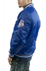 LA Dodgers National Blue Satin Varsity Jacket4