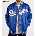 LA Dodgers National Royal Satin Jacket