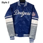 LA Dodgers National Royal Starter Satin Jacket