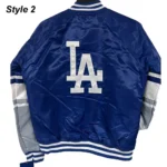 LA Dodgers National Royal Starter Satin Jackets