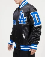 LA Dodgers Old English Satin Jacket