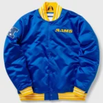 LA Rams Heavyweight Blue Varsity Satin Jacket