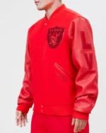 Las Vegas Raiders Classic Triple Red Wool Jacket