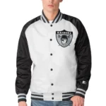 Las Vegas Raiders Clean Up Throwback Satin Jackets