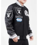 Las Vegas Raiders Mash Up Full-Snap Varsity Jackets