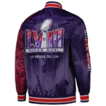 Las Vegas Super Bowl LVIII Starter Full-snap Purple Jacketss