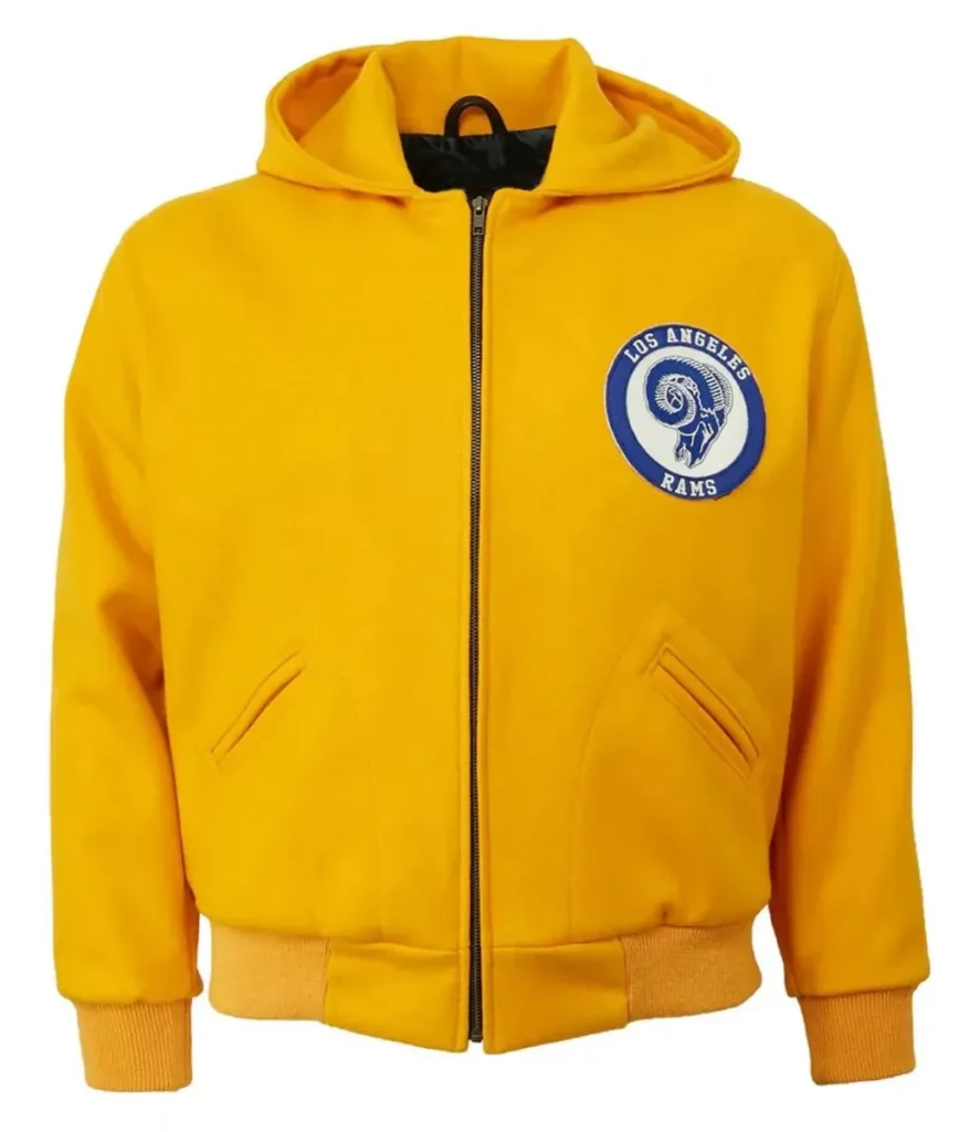 Los Angeles 1950 Rams Yellow Wool Hooded Jacket