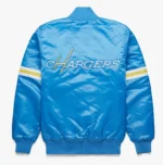 Los Angeles Chargers Blue Satin Varsity Jackets