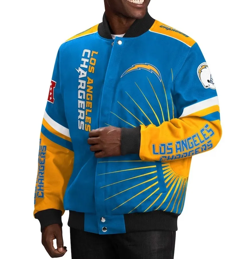 Los Angeles Chargers Full-Snap Varsity Jacket