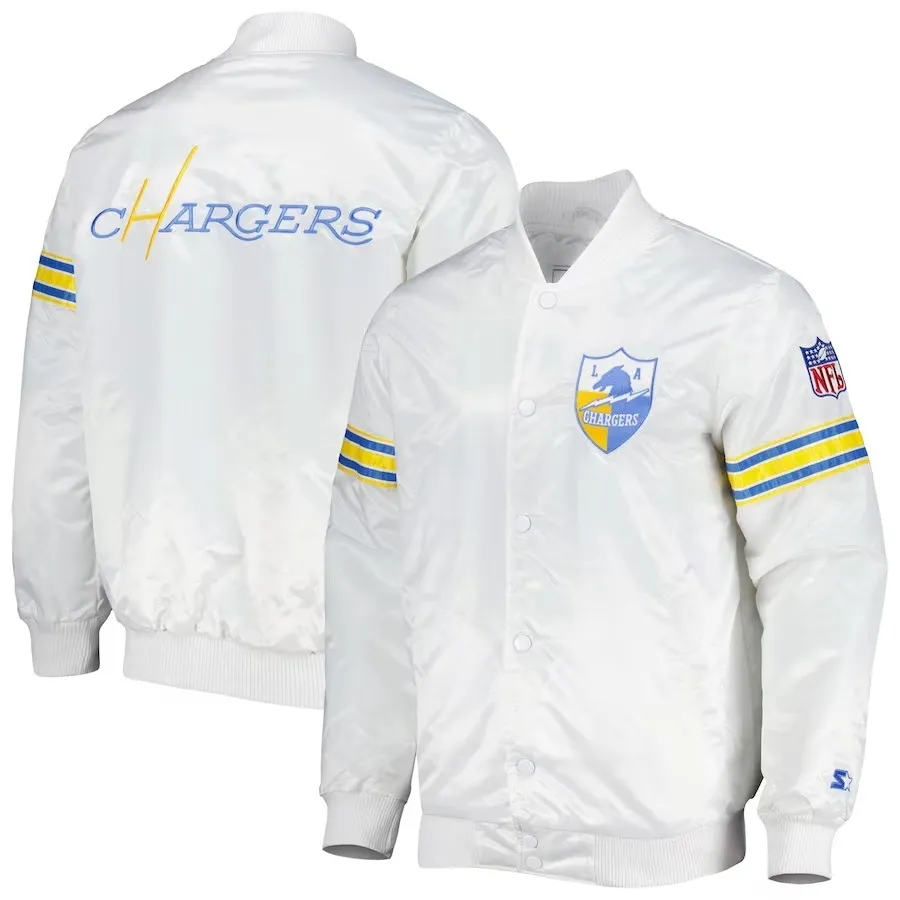 Los Angeles Chargers The Power Forward Satin Jacket