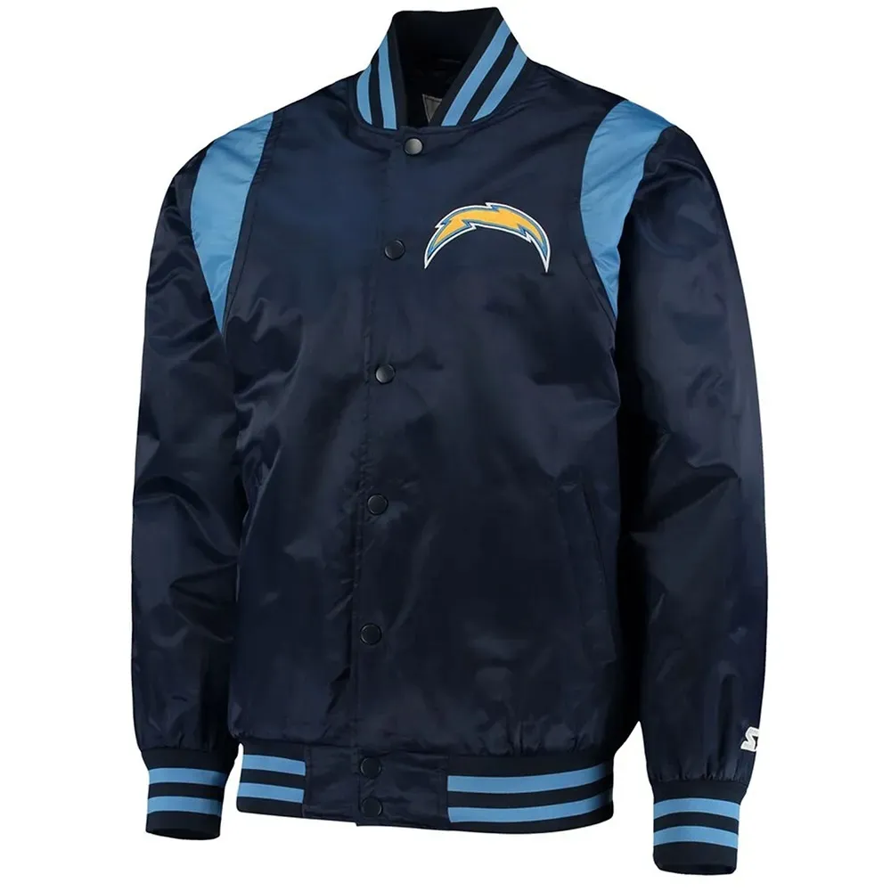 Los Angeles Chargers The Prime Blue Satin Jacket