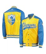 Los Angeles Chargers The Tradition II Satin Blue and Gold Jacket