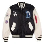 Los Angeles Dodgers New Era Bomber Satin Jacket