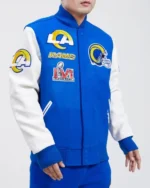 Los Angeles Rams Mash Up Wool Varsity Jackets