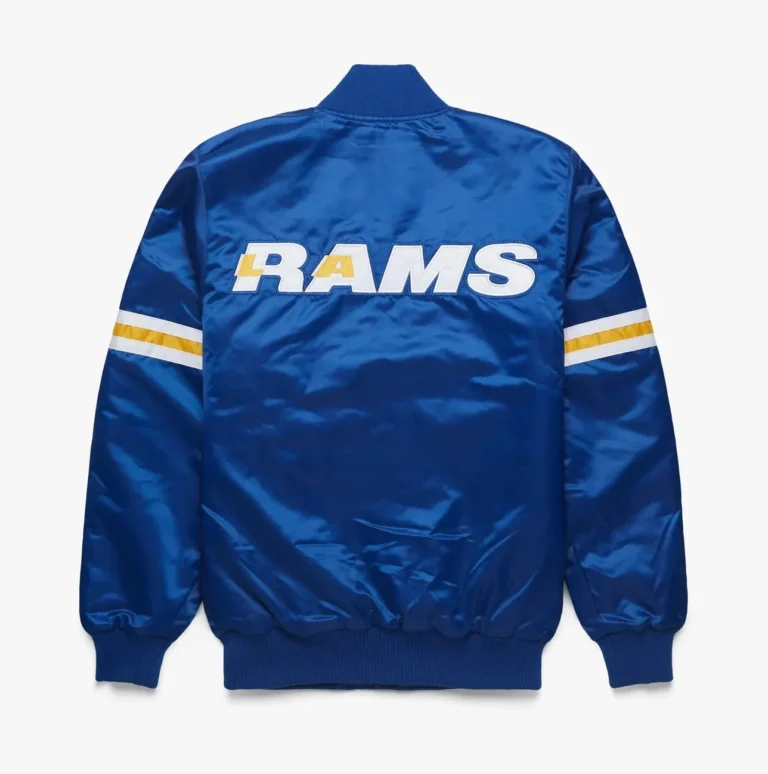 Los Angeles Rams NFL Blue Satin Jackets