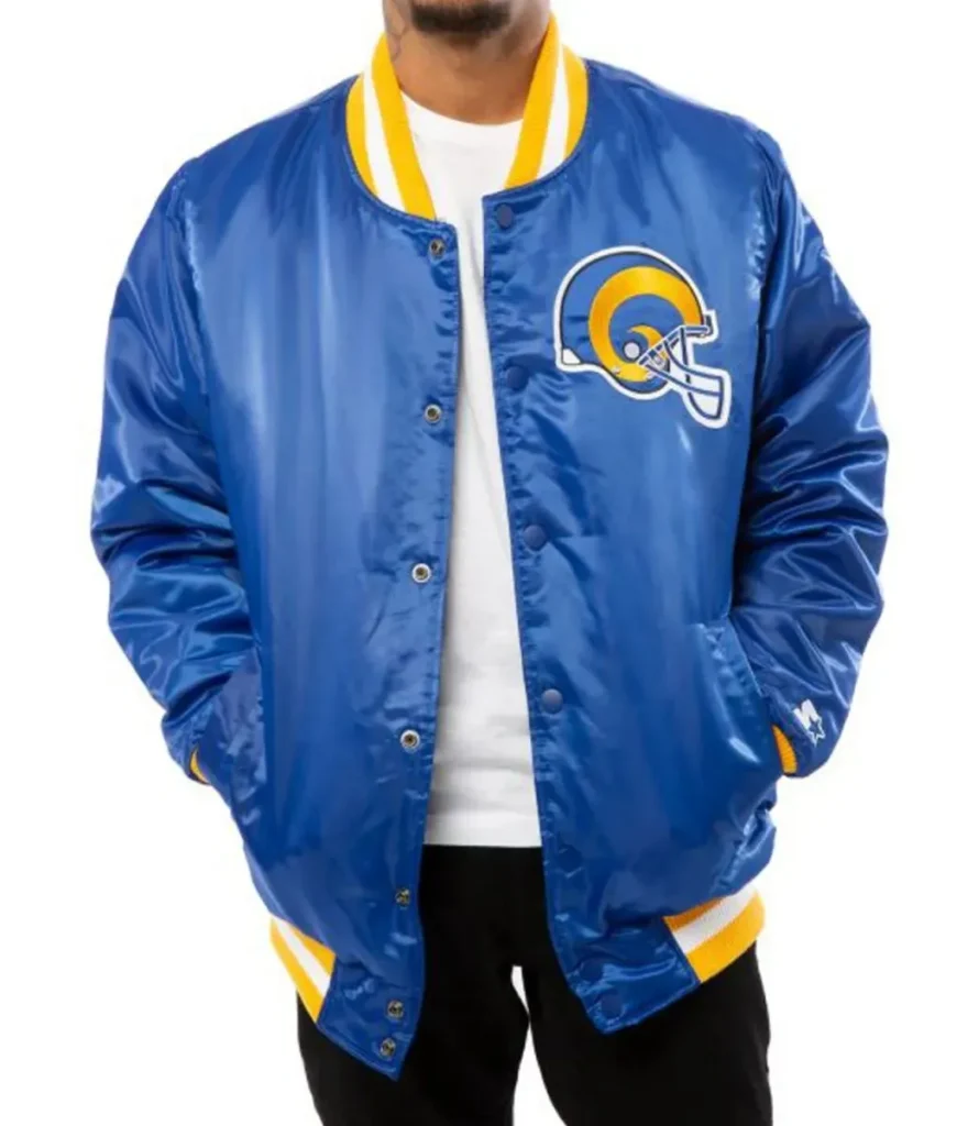 Los Angeles Rams Starter Satin Jacket2