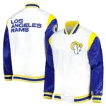 Los Angeles Rams Throwback Warm Up Pitch Varsity Jacket