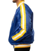 Los Angeles Rams Unisex Blue Satin Varsity Bomber Jacket