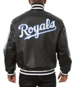 MLB Kansas City Royals Letterman Leather Jacket