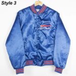 Mafia Buffalo Bills Satin Blue Bomber Jacket