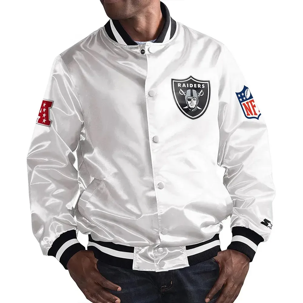 Mark Davis Las Vegas Raiders Satin Jacket