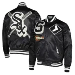 Mash Up Chicago White Sox Black Satin Jacket