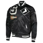 Mash Up Chicago White Sox Black Satin Jackets