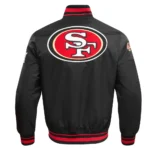 Men´s San Francisco 49ers Mashup Rib Satin Varsity Jackets