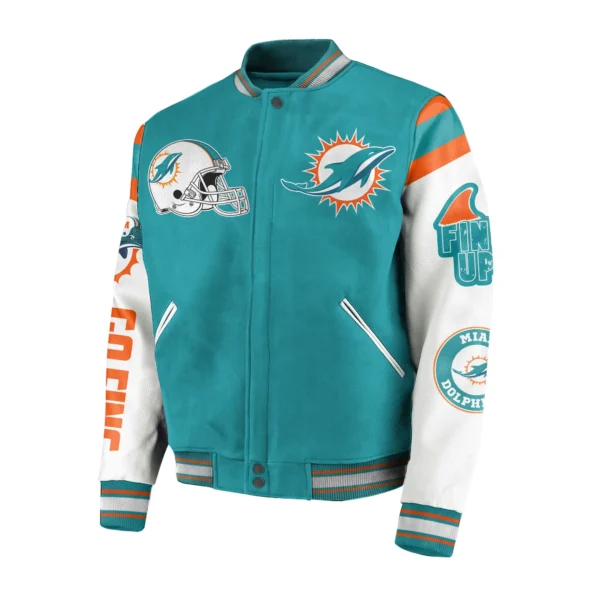 Miami Dolphins NFL Bomber Baseball Jackets