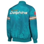 Miami Dolphins Pick and Roll Aqua Satin Jackets