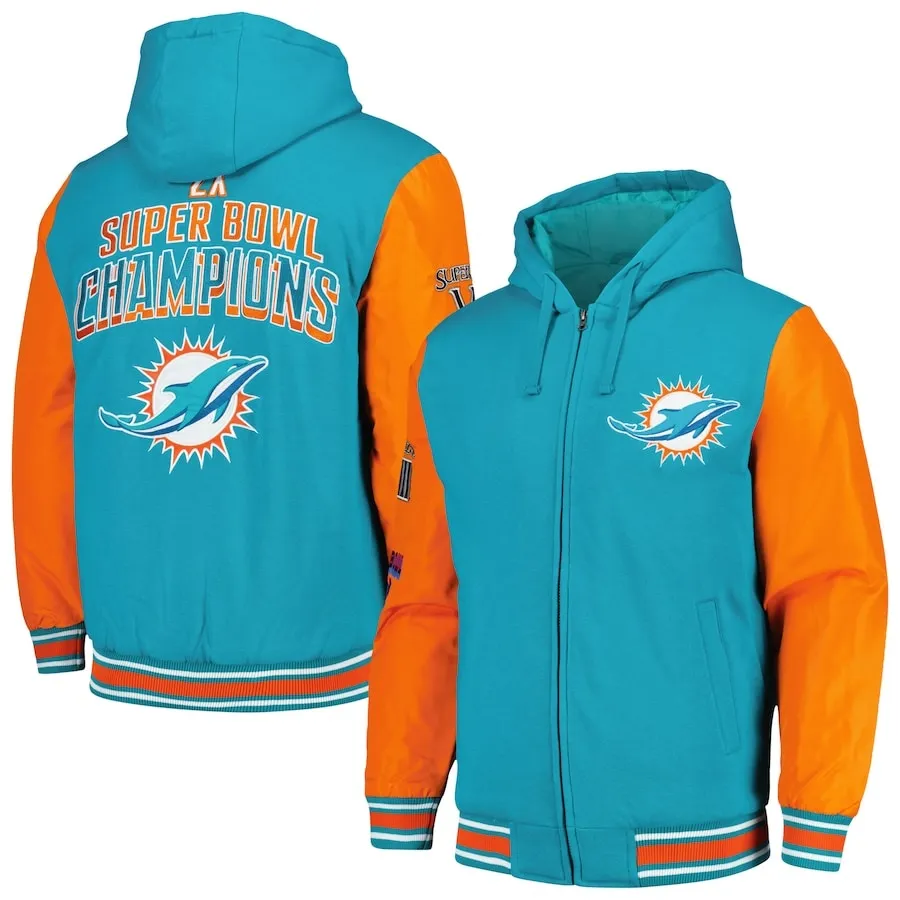 Miami Dolphins Super Bowl Champions Hoodie Jacket